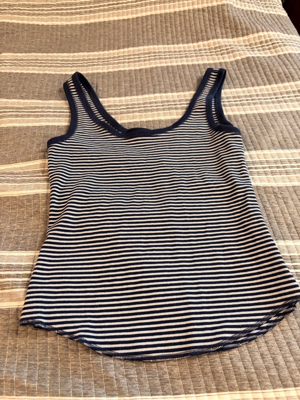 NWOT Aerie Striped Navy and White Tank Top - Classic Women's large